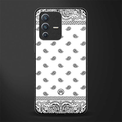 paisley white glass case for vivo v23 5g image