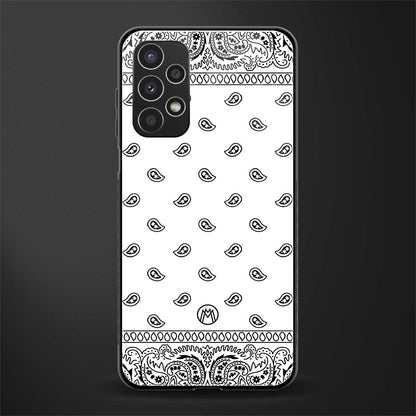 paisley white back phone cover | glass case for samsung galaxy a13 4g