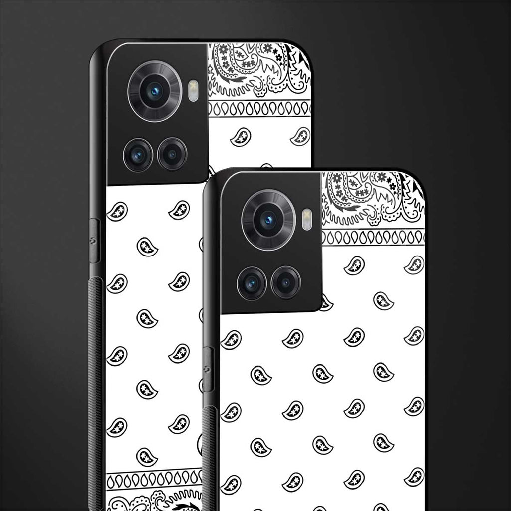 paisley white back phone cover | glass case for oneplus 10r 5g