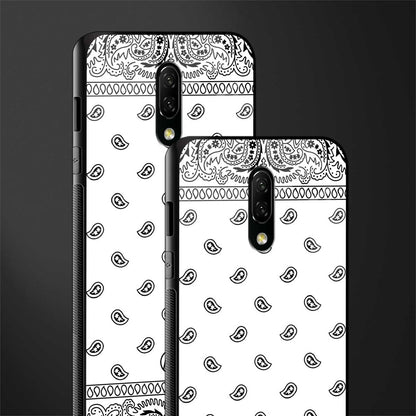 paisley white glass case for oneplus 7 image-2