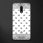 paisley white glass case for oneplus 7 image