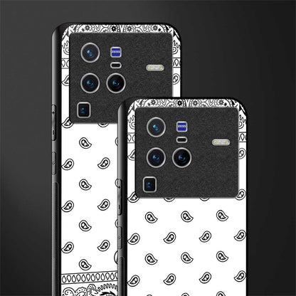 paisley white glass case for vivo x80 pro 5g image-2