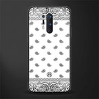 paisley white glass case for oneplus 8 pro image