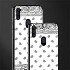 paisley white glass case for samsung a11 image-2