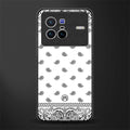 paisley white glass case for vivo x80 image