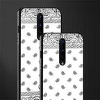 paisley white glass case for oneplus 8 image-2