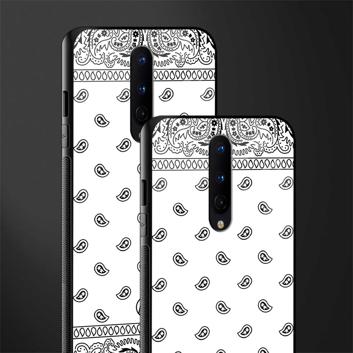 paisley white glass case for oneplus 8 image-2
