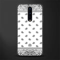 paisley white glass case for oneplus 8 image