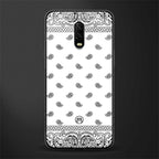 paisley white glass case for oneplus 6t image