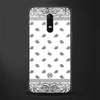 paisley white glass case for oneplus 6 image
