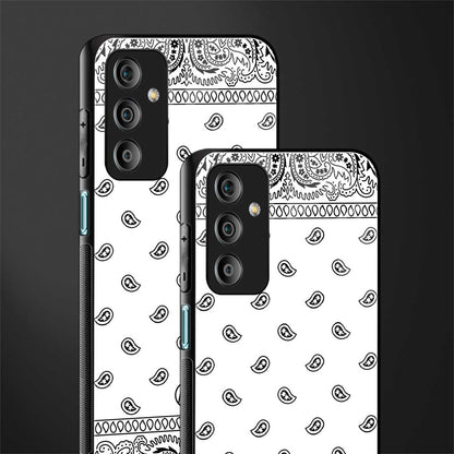 paisley white back phone cover | glass case for samsung galaxy f23 5g