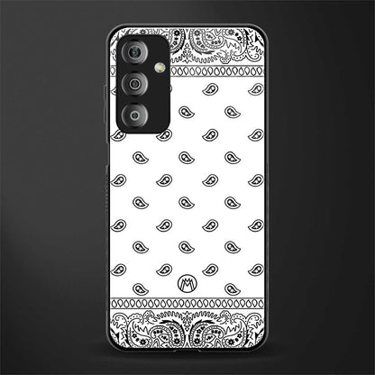 paisley white back phone cover | glass case for samsung galaxy f23 5g