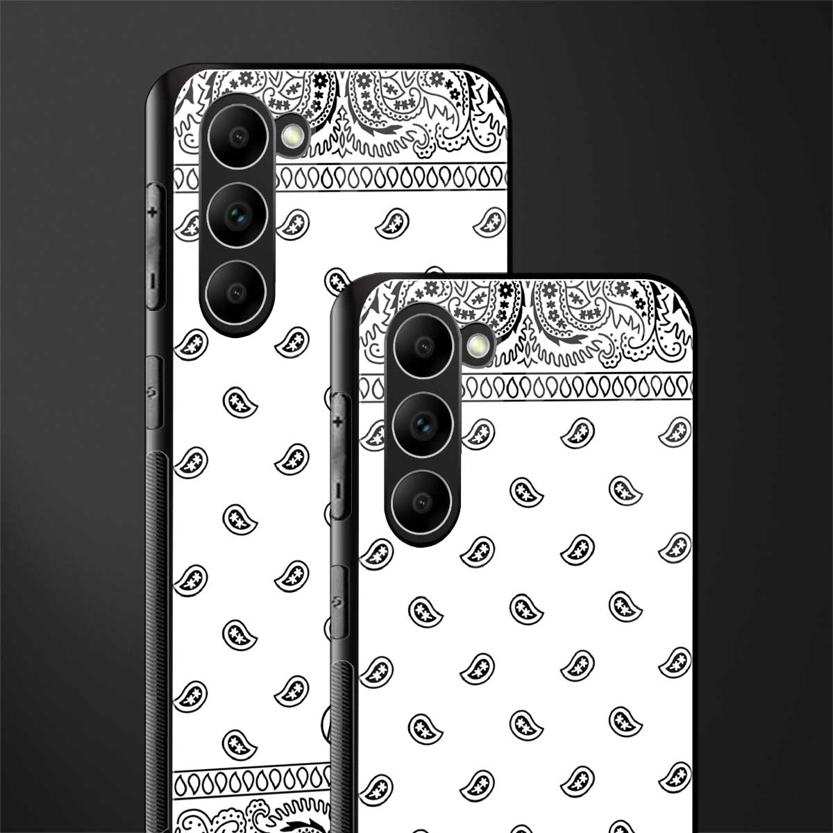 paisley white glass case for phone case | glass case for samsung galaxy s23