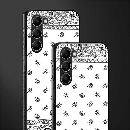 paisley white glass case for phone case | glass case for samsung galaxy s23