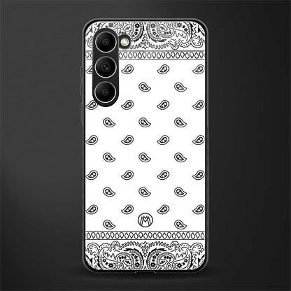 paisley white glass case for phone case | glass case for samsung galaxy s23