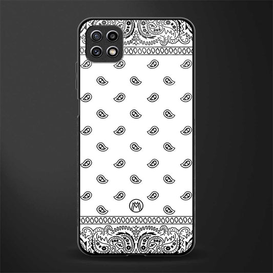 paisley white back phone cover | glass case for samsung galaxy f42