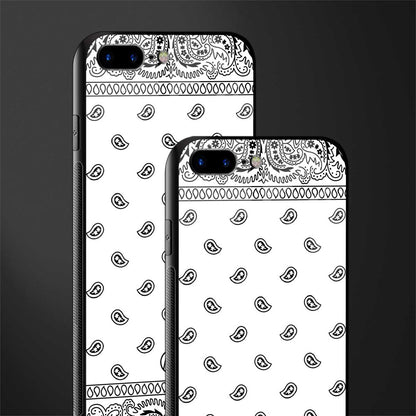 paisley white glass case for iphone 7 plus image-2