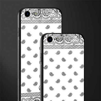 paisley white glass case for iphone 8 image-2