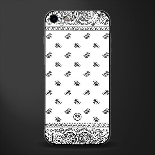 paisley white glass case for iphone 7 image