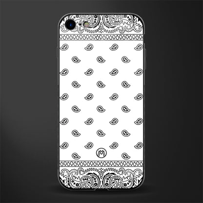 paisley white glass case for iphone 8 image
