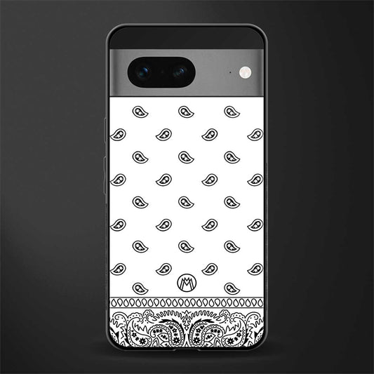 paisley white back phone cover | glass case for google pixel 7