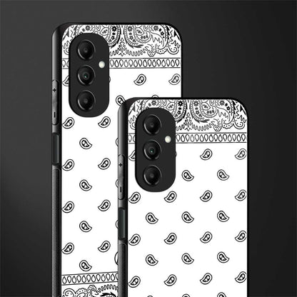 paisley white back phone cover | glass case for samsung galaxy a14 5g