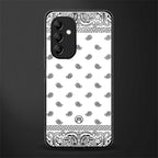 paisley white back phone cover | glass case for samsung galaxy a14 5g