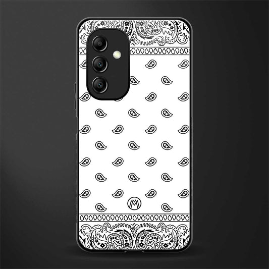 paisley white back phone cover | glass case for samsung galaxy a14 5g