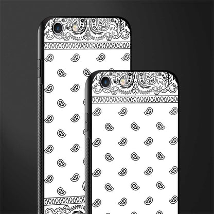 paisley white glass case for iphone 6 plus image-2