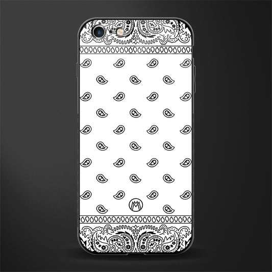 paisley white glass case for iphone 6 plus image