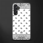 paisley white back phone cover | glass case for samsun galaxy a24 4g