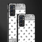 paisley white glass case for oneplus 9rt image-2