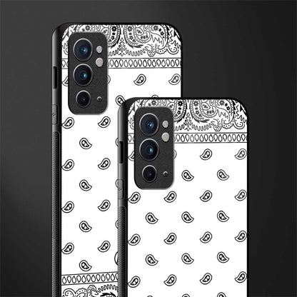 paisley white glass case for oneplus 9rt image-2