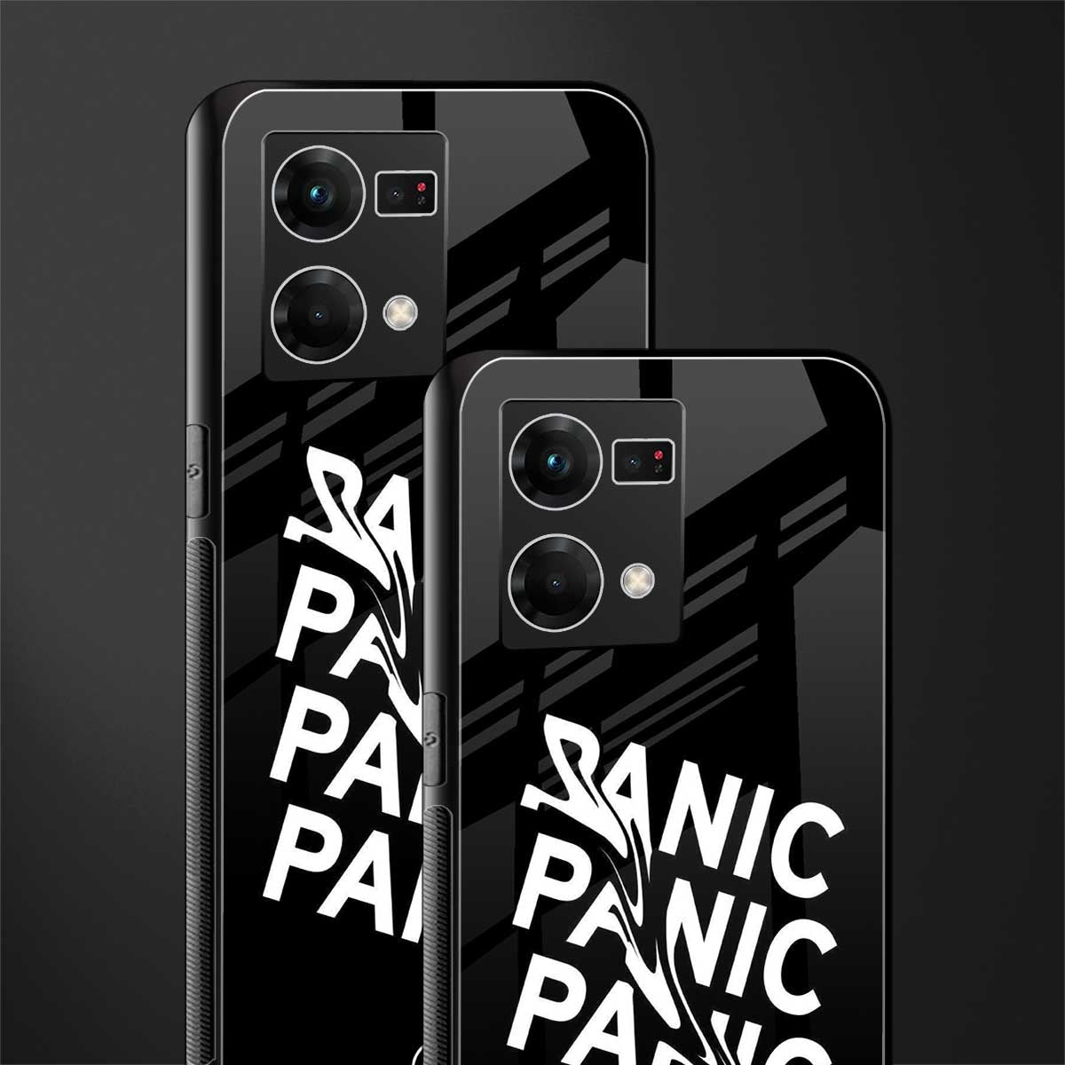 panic back phone cover | glass case for oppo f21 pro 4g