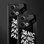 panic back phone cover | glass case for oppo reno 8