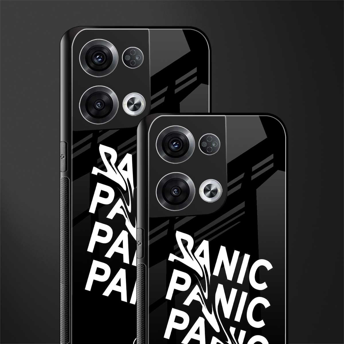 panic back phone cover | glass case for oppo reno 8 pro