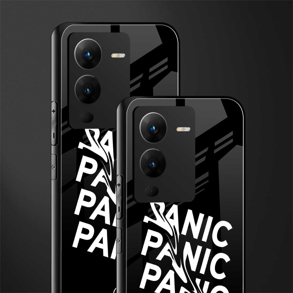 panic back phone cover | glass case for vivo v25 pro 5g