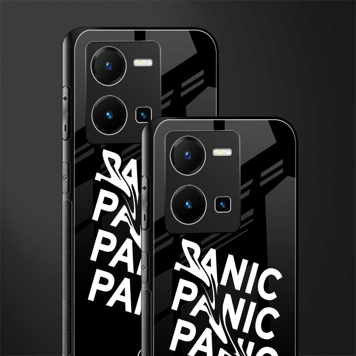 panic back phone cover | glass case for vivo y35 4g
