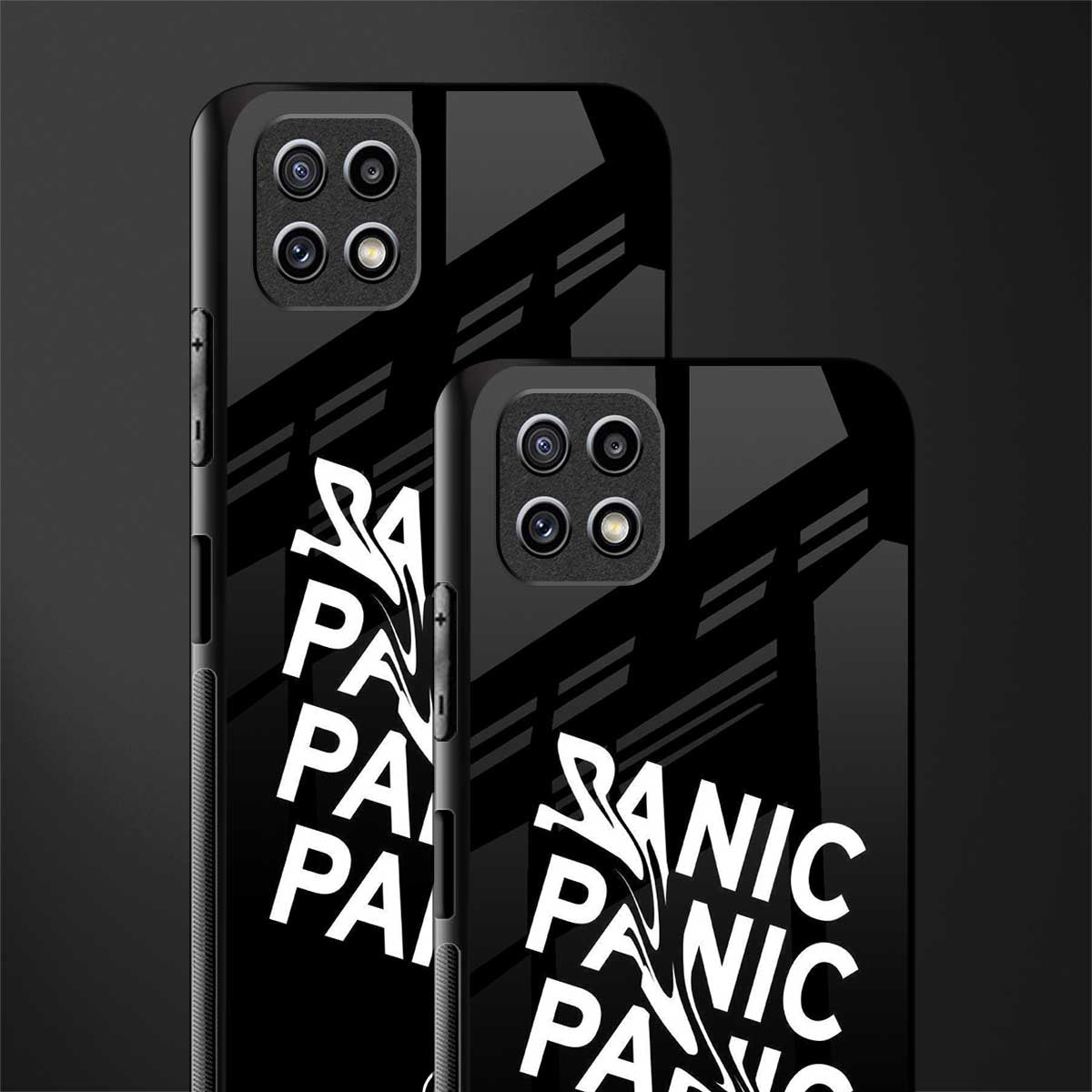 panic back phone cover | glass case for samsung galaxy f42
