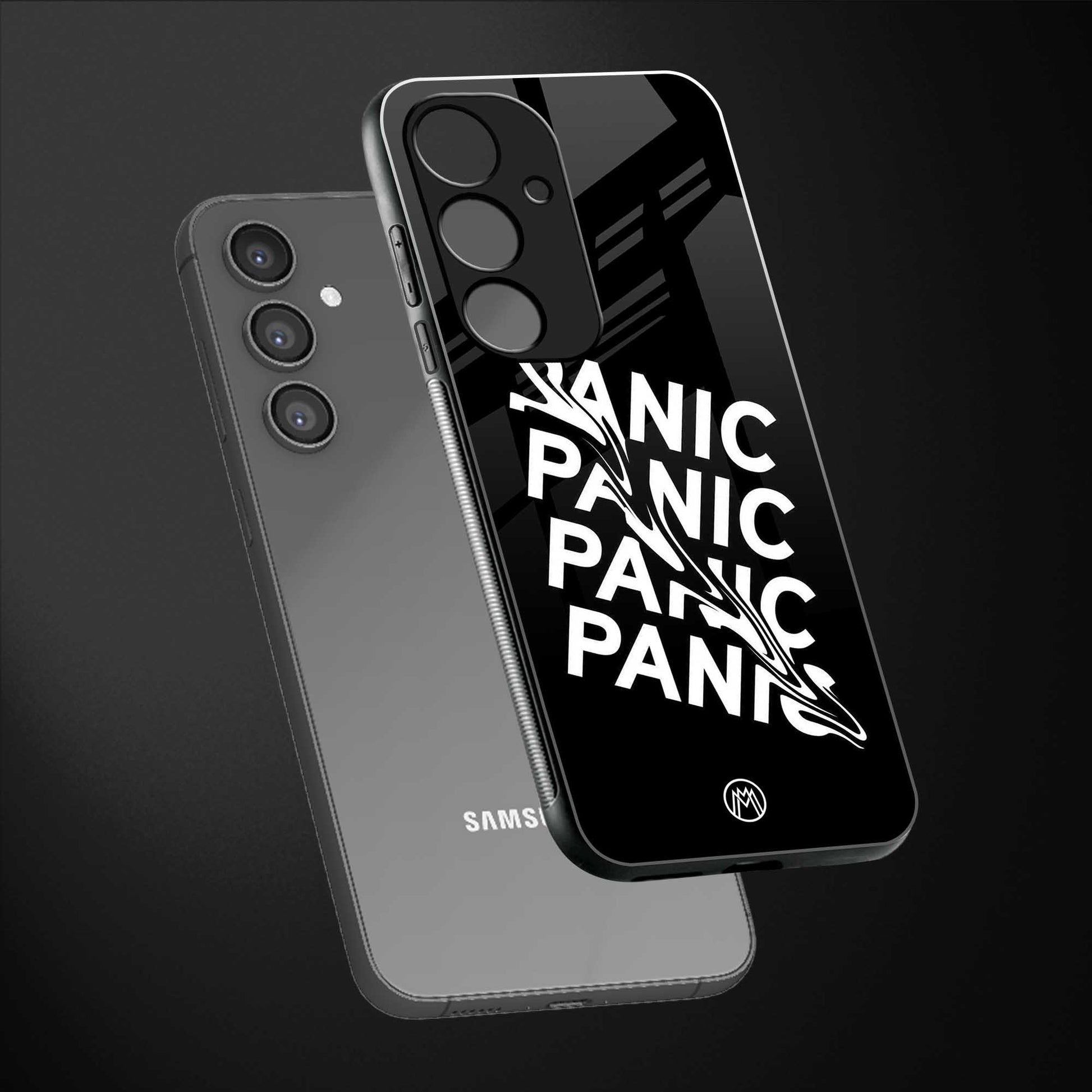 panic back phone cover | glass case for samsung galaxy s23 fe 5g