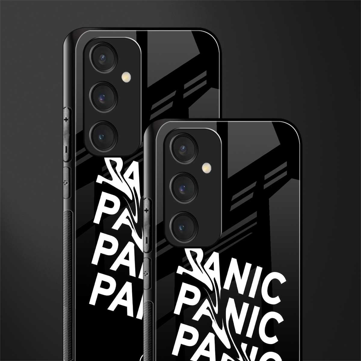 panic back phone cover | glass case for samsung galaxy s23 fe 5g