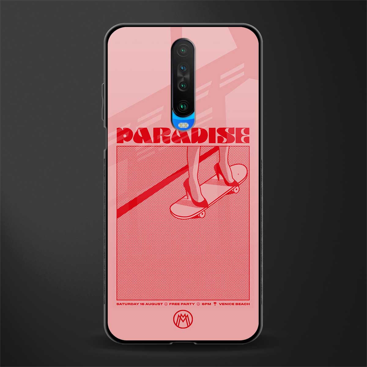 paradise glass case for poco x2 image
