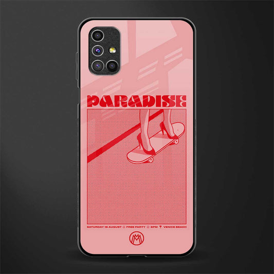paradise glass case for samsung galaxy m51 image