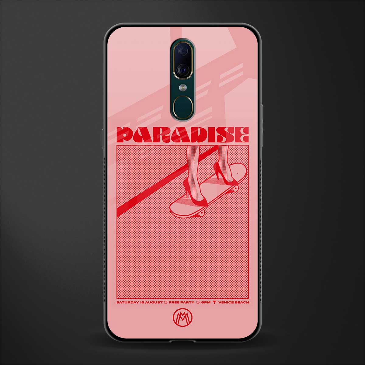 paradise glass case for oppo a9 image