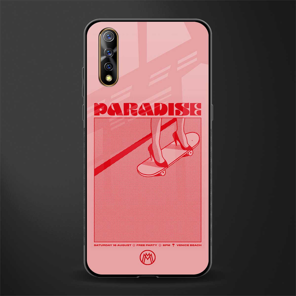 paradise glass case for vivo s1 image