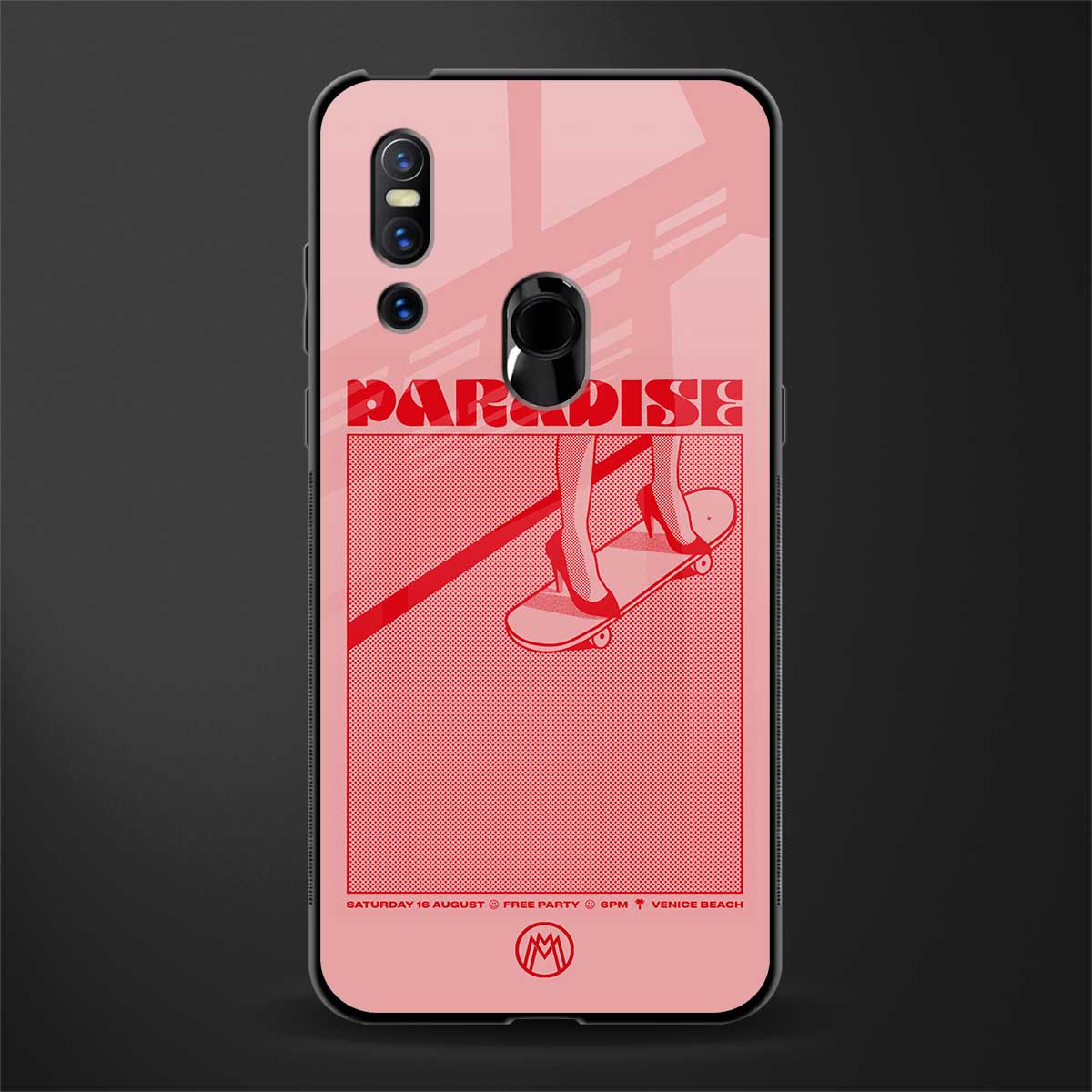 paradise glass case for vivo v15 image