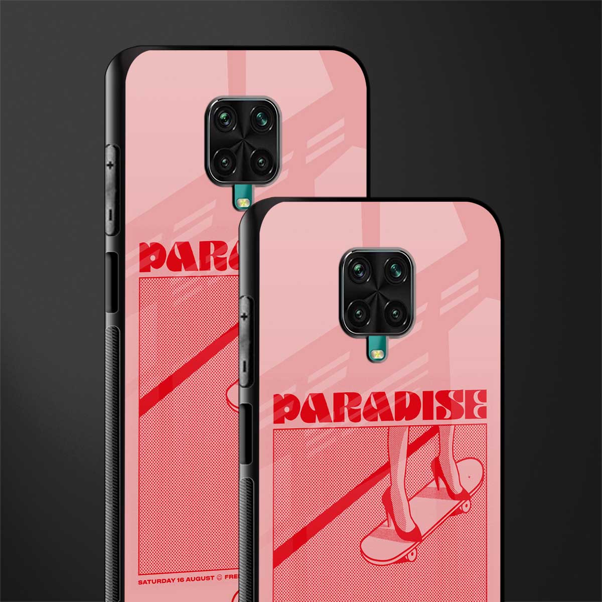 paradise glass case for redmi note 9 pro image-2