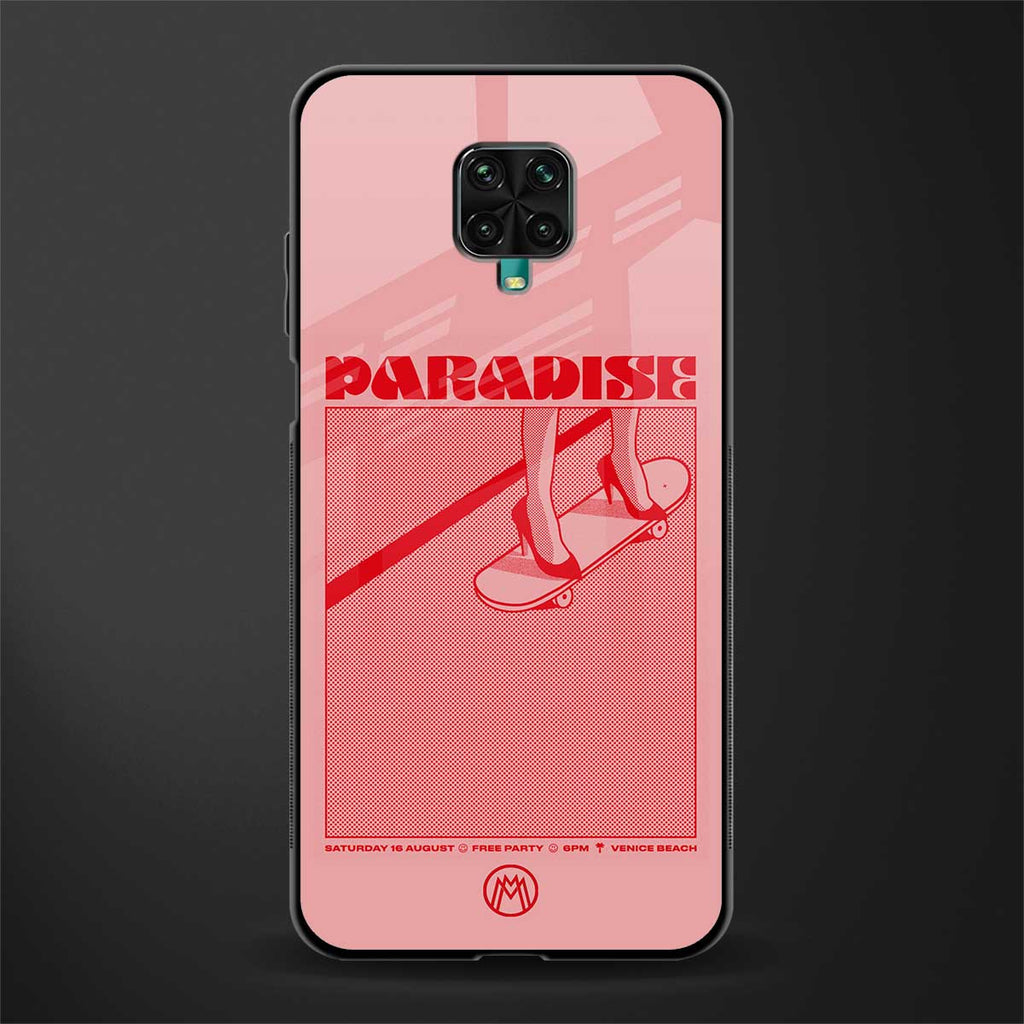 paradise glass case for redmi note 9 pro image