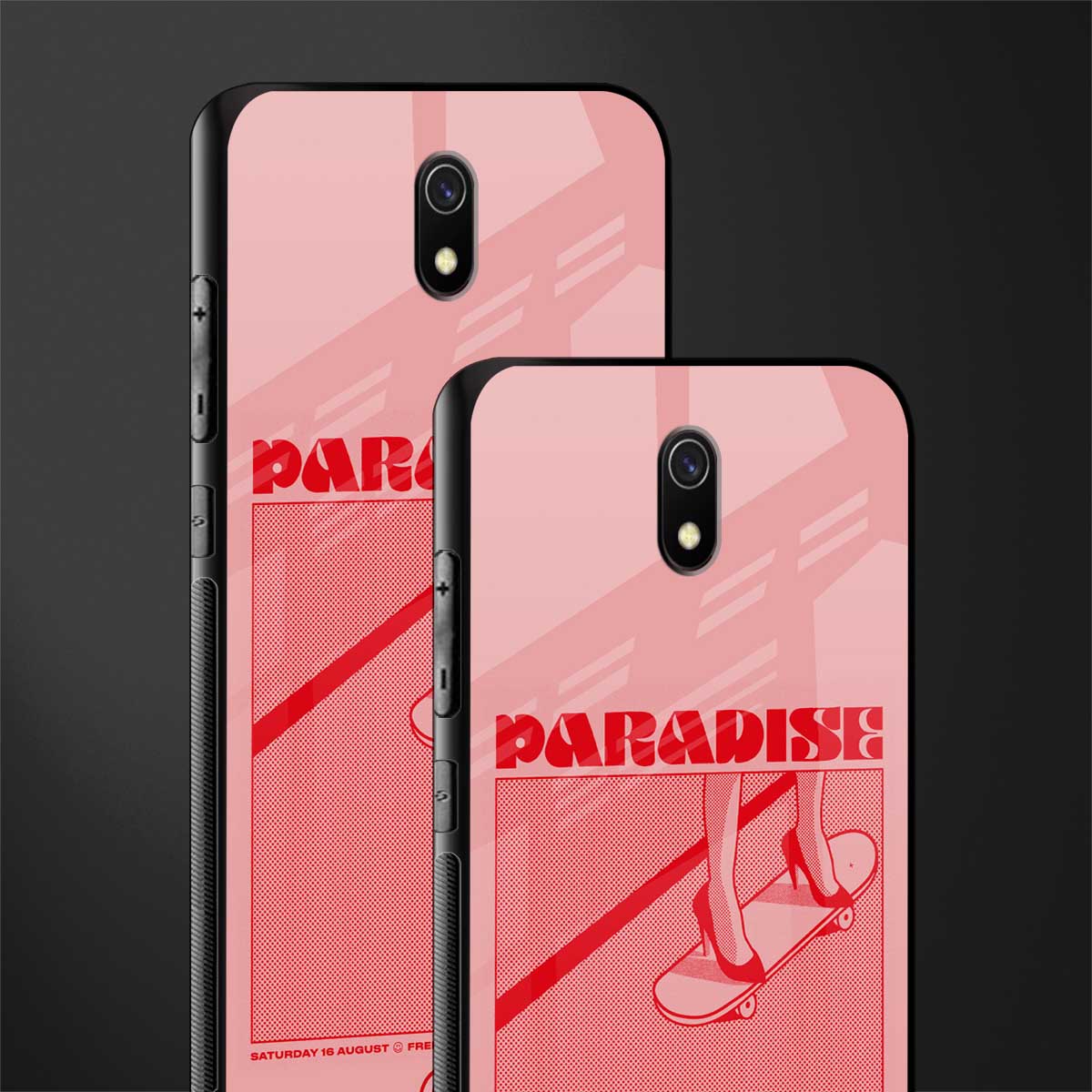 paradise glass case for redmi 8a image-2