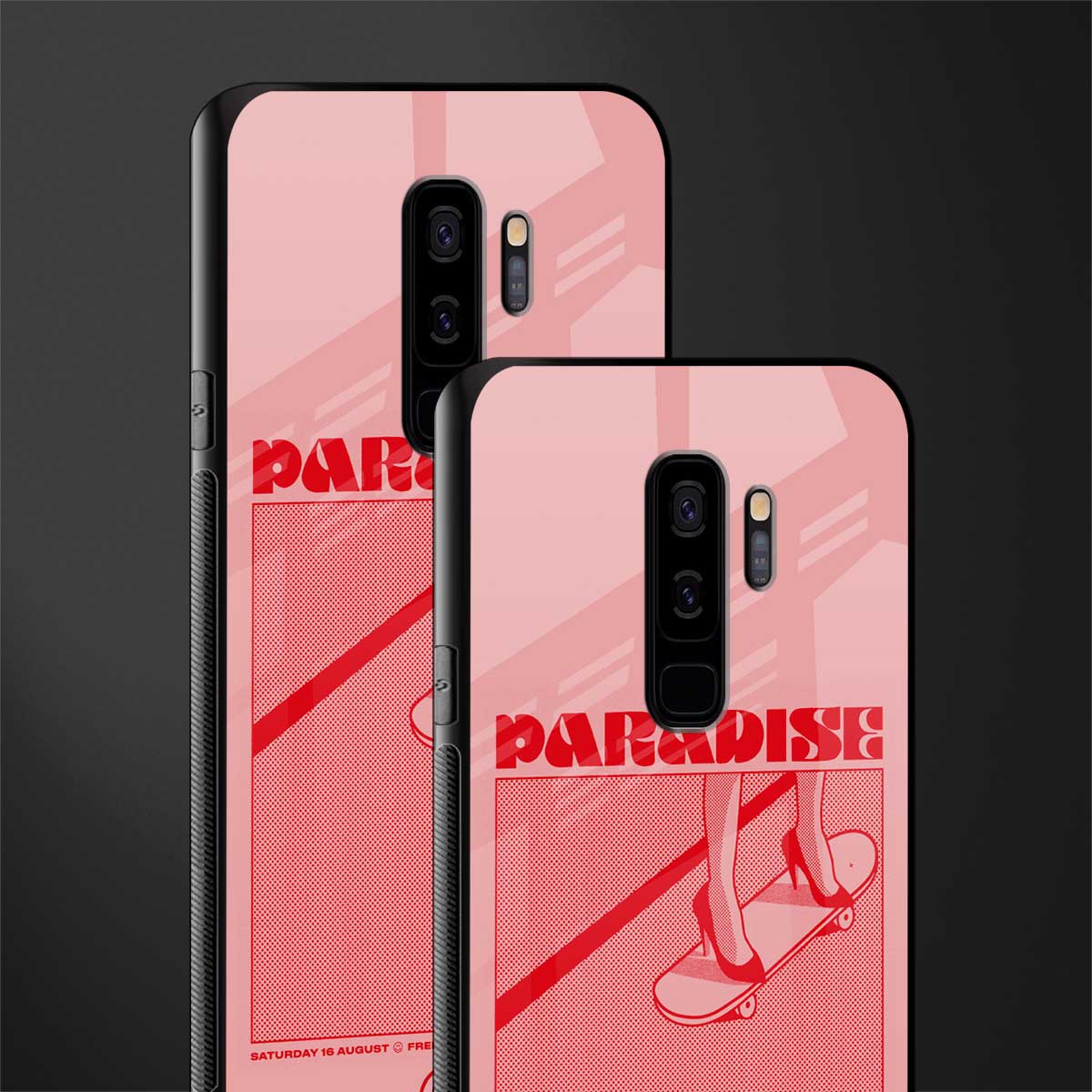 paradise glass case for samsung galaxy s9 plus image-2